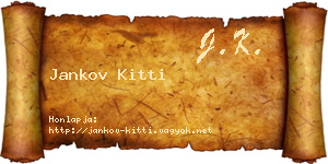 Jankov Kitti névjegykártya